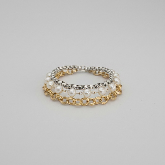 3 Strand Bracelet with Magnetic Closure